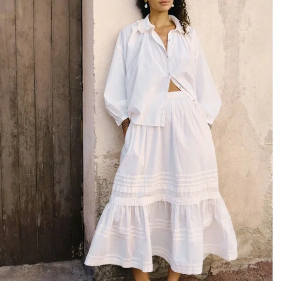 🆕 Christy Dawn Maxi Skirt Pearl - Picture 3 of 7